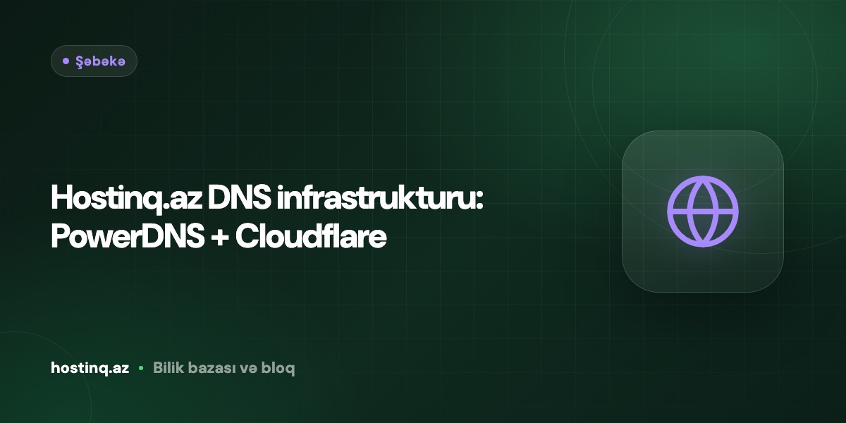 Hostinq.az DNS infrastructure: PowerDNS + Cloudflare
